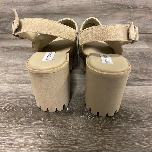Steve Madden | Sunnyside Slingback Lug Sole Sandals In Tan Size 10M - Picture 10 of 12